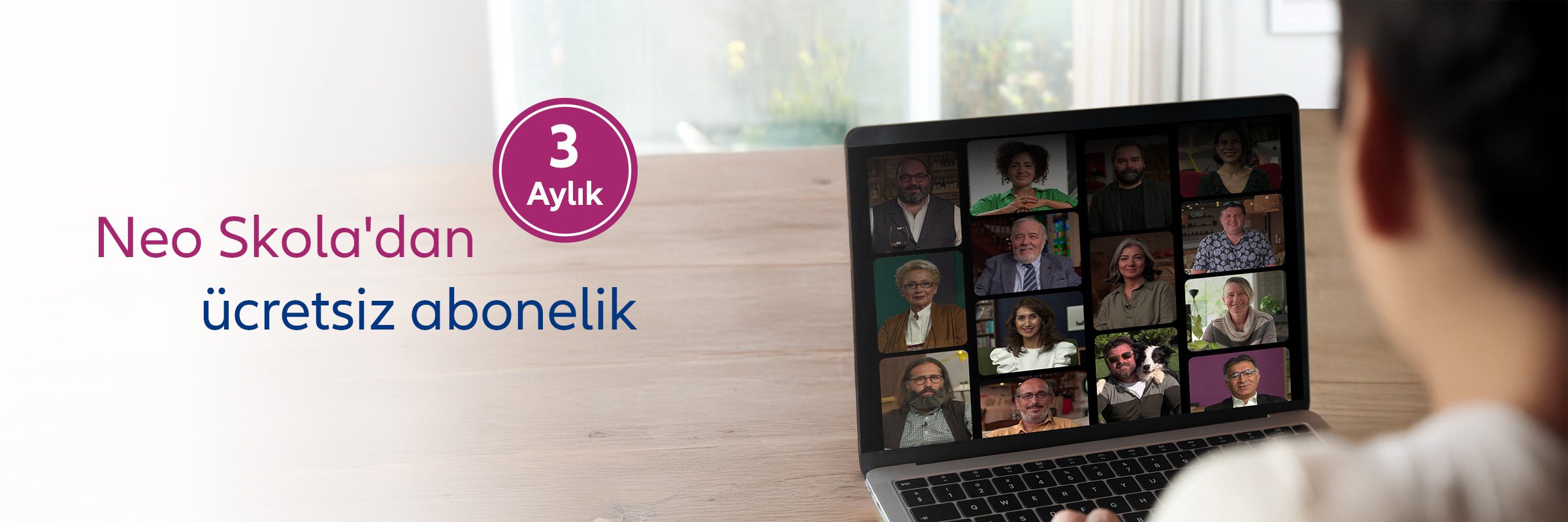 Allianz müşterilerine özel Neo Skola 3 aylık ücretsiz abonelik fırsatını gösteren kampanya görseli
